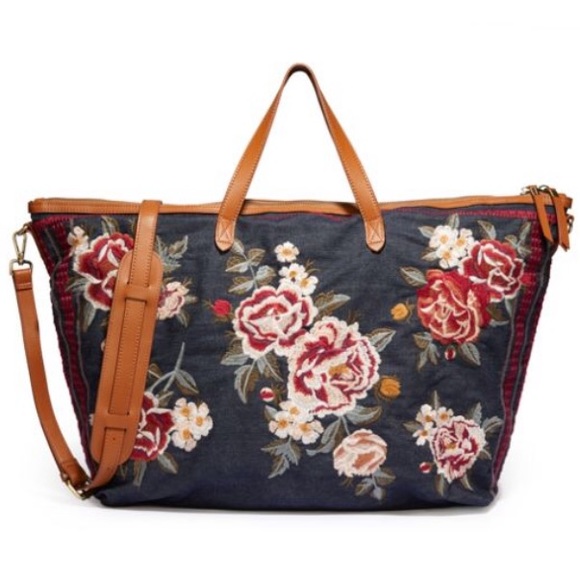 🍃💕NWT Johnny Was Drogon Weekend Tote Bag - Picture 3 of 8